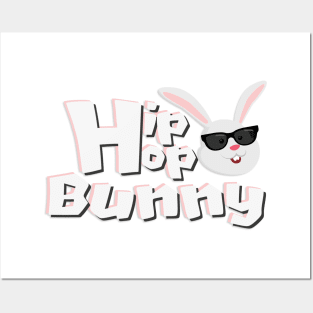 Hip Hop Bunny Face Funny Easter Kids Boys Girls Posters and Art